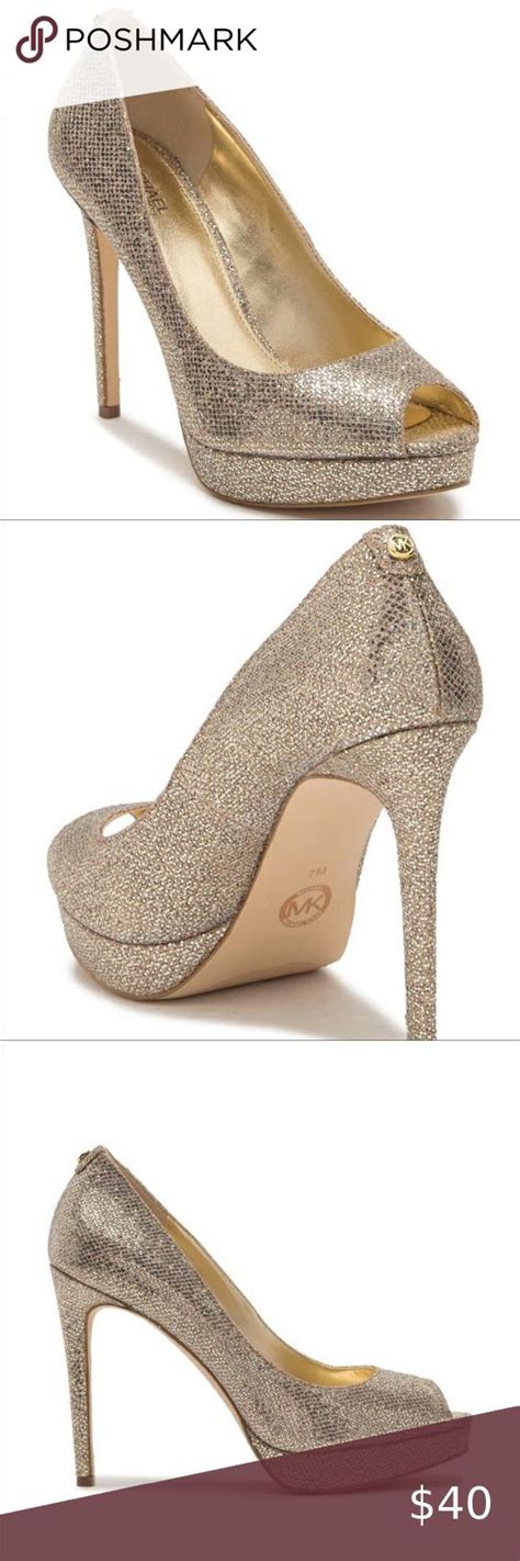 michael kors erika platform pumps gold|Michael Kors .